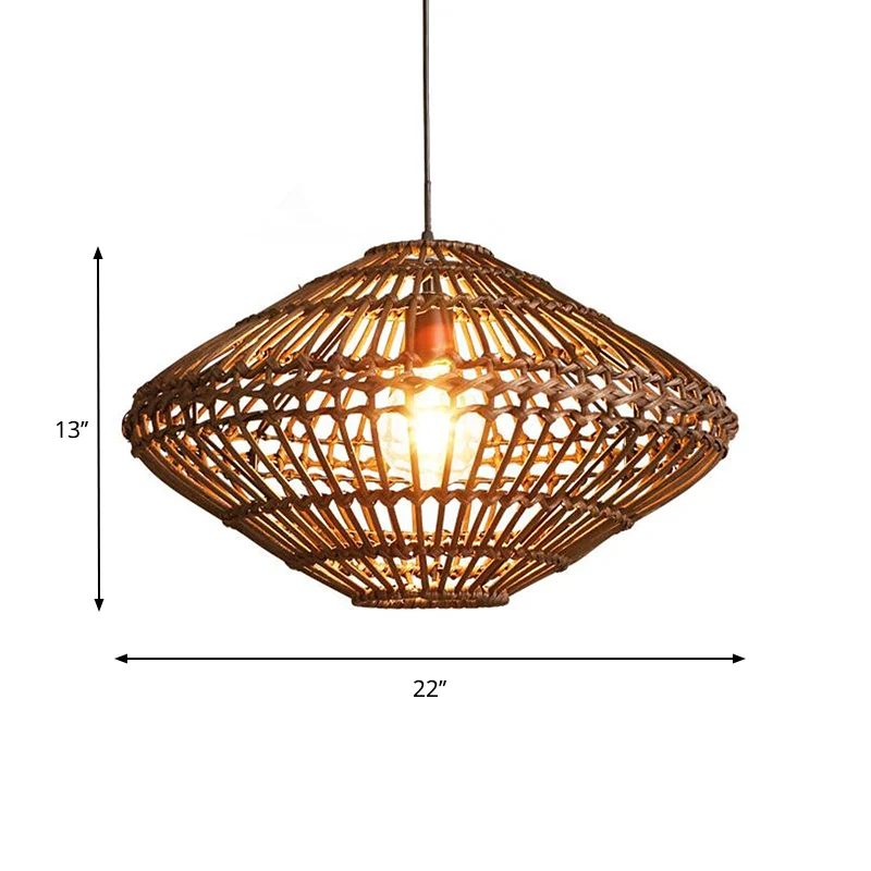 Zwart/gele lasergesneden hanglamp eigentijds 1 kop houten plafondhanglamp voor restaurant Clearhalo