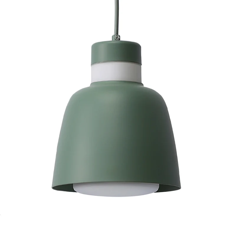 Zwart/roze/geel Bell-plafondhanglamp Modernisme 1 metalen hanglampenset Clearhalo
