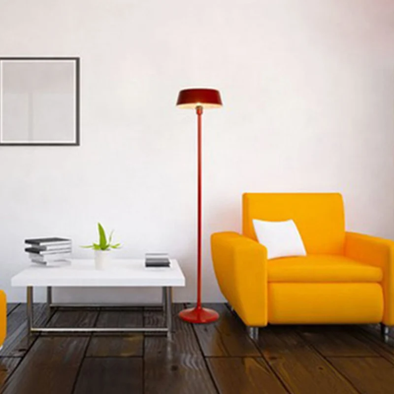 Zwart/wit gladde trommel vloerlamp minimalistische stijl 3 lampen metalen vloerverlichting voor woonkamer Clearhalo