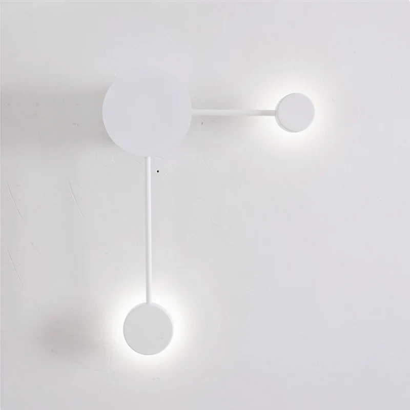 Zwart/Wit Spoetnik Wandkandelaar Lichtpunt Moderne LED 2/3/6 Lichten Acryl Wandlamp Warm/Wit Licht Clearhalo