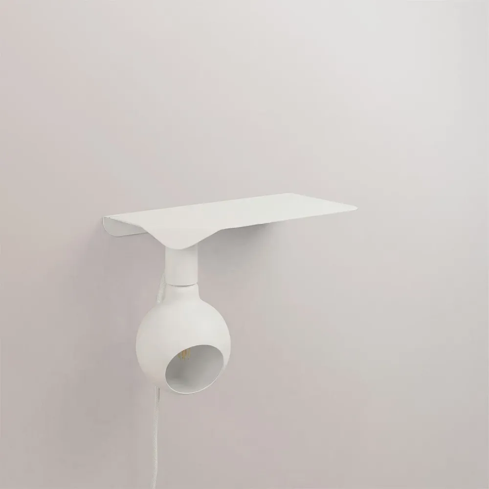 Combo Camo - Lamp met plank en UK Stekker - Wit