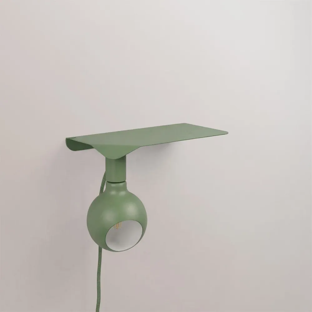 Combo Camo - Lamp met plank en UK-stekker - Groen