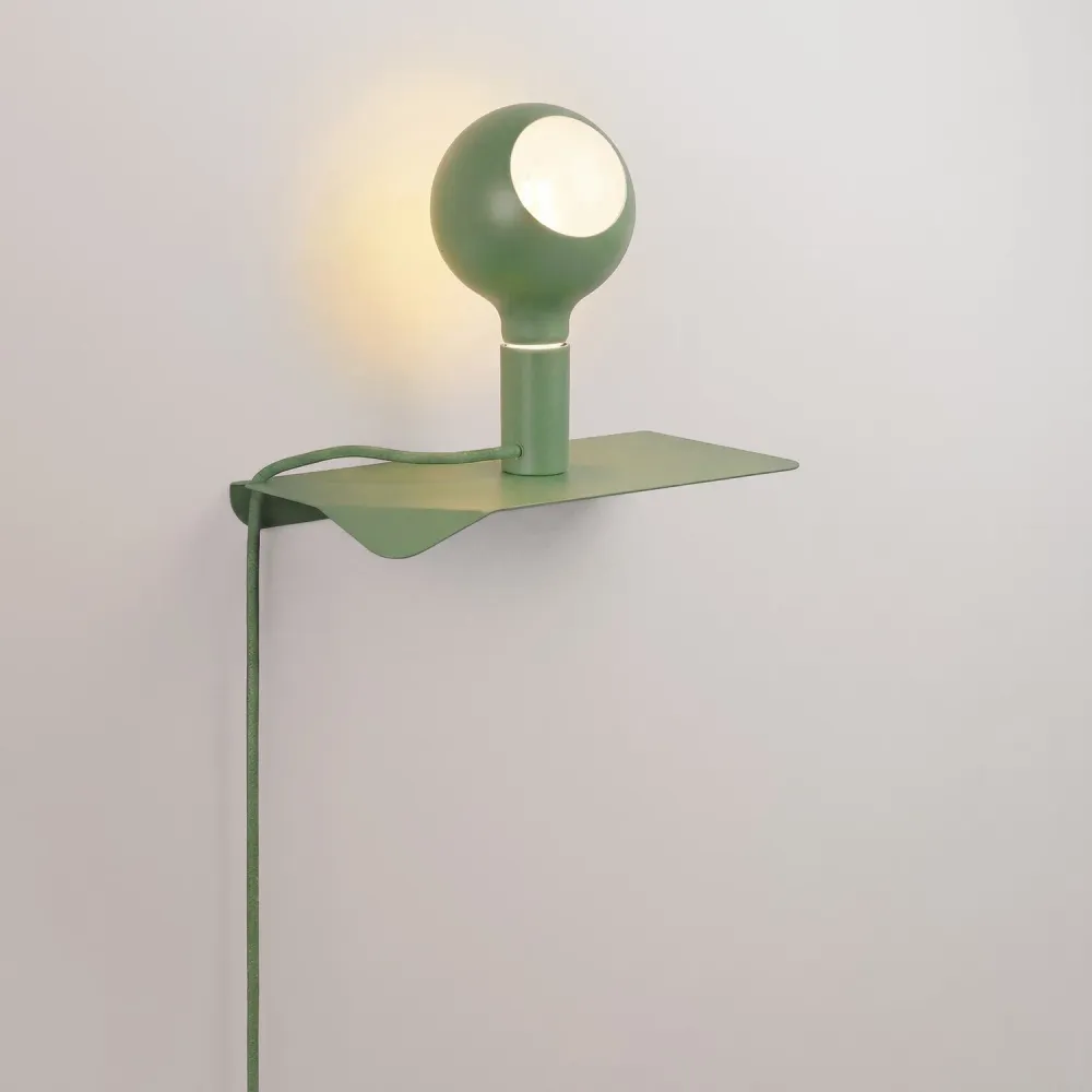 Combo Camo - Lamp met plank en UK-stekker - Groen