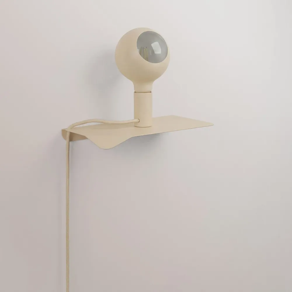Combo Camo - Lamp met plank en UK-stekker - Panna