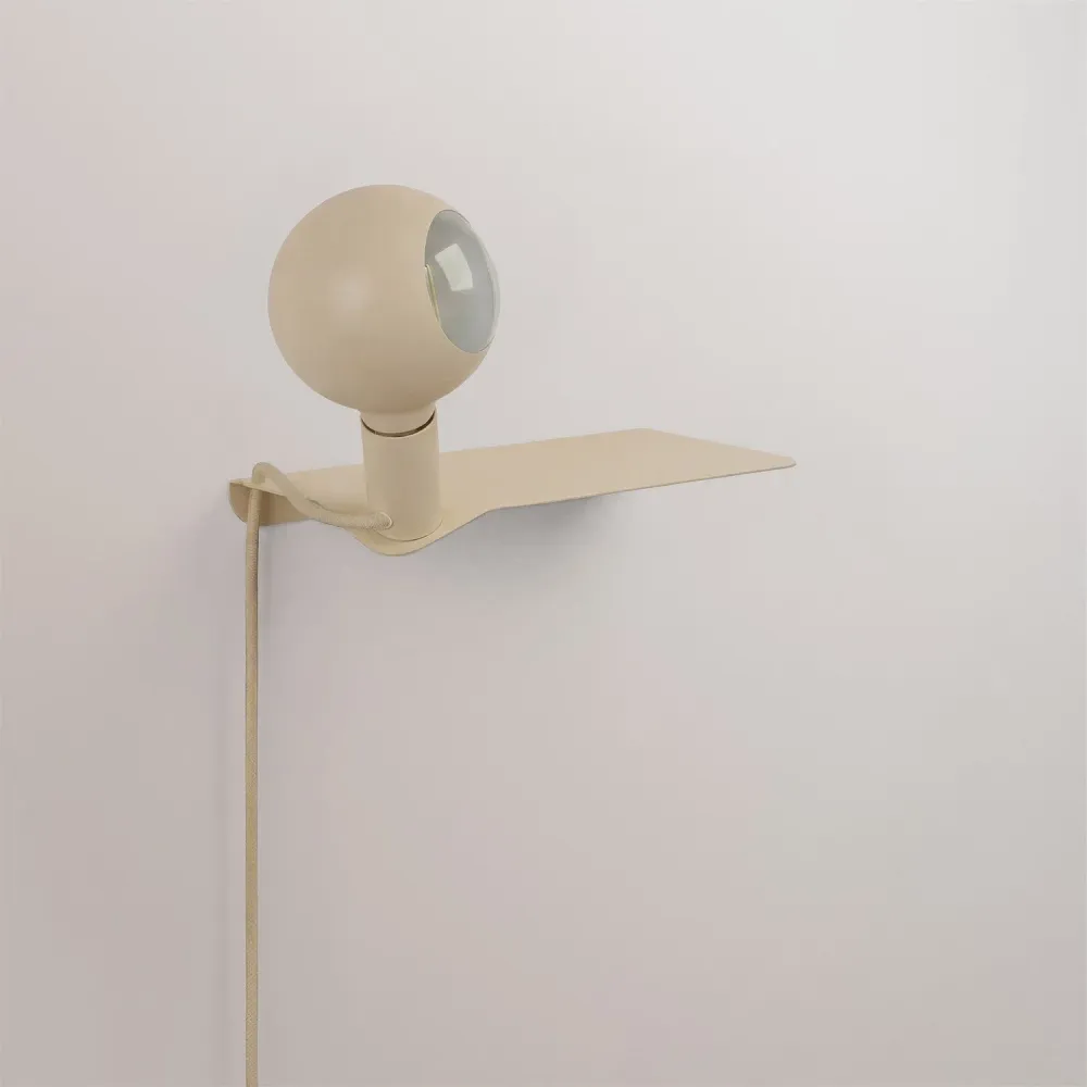 Combo Camo - Lamp met plank en UK-stekker - Panna