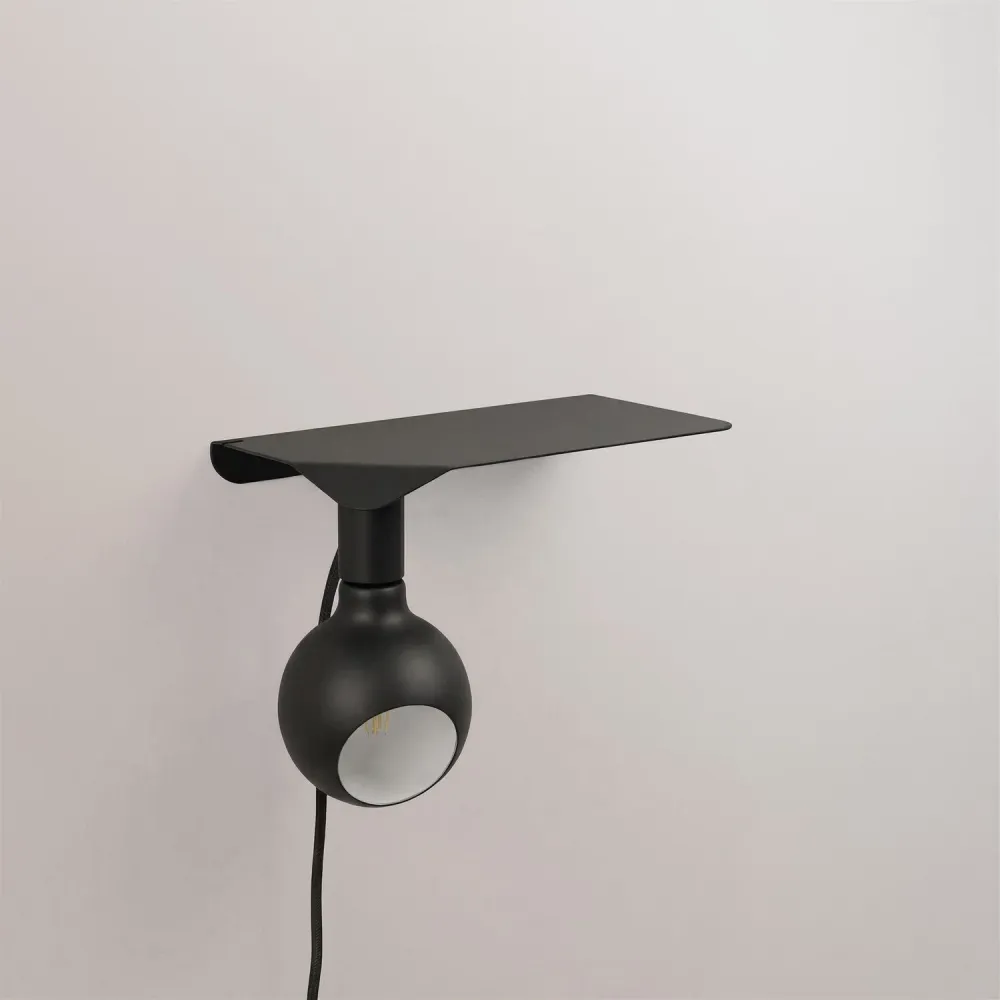 Combo Camo - Lamp met plank - Zwart