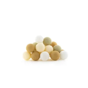 Lichtslinger - Creamy + Adapter Cotton Ball Lights