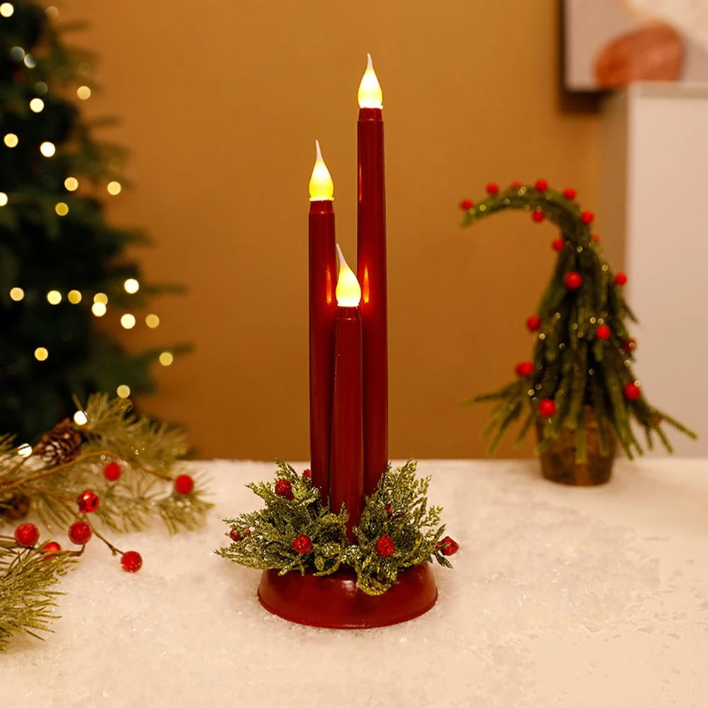 CANDLEX – Vlamloze LED-kerstkaarsen met realistisch flikkerlicht Cozey Maison