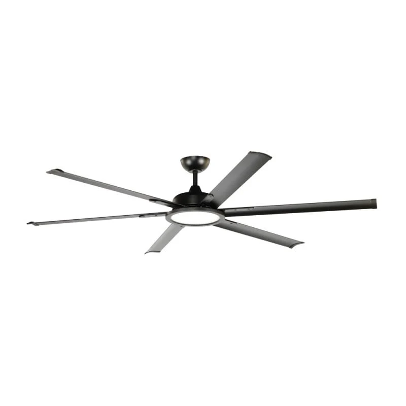 CristalRecord plafondventilator BigBen - 1 lichts - 180 x 42 cm - zwart
