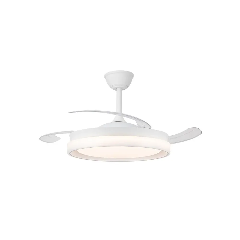 CristalRecord plafondventilator Brisa - 3 lichts - 106 x 44 cm - wit