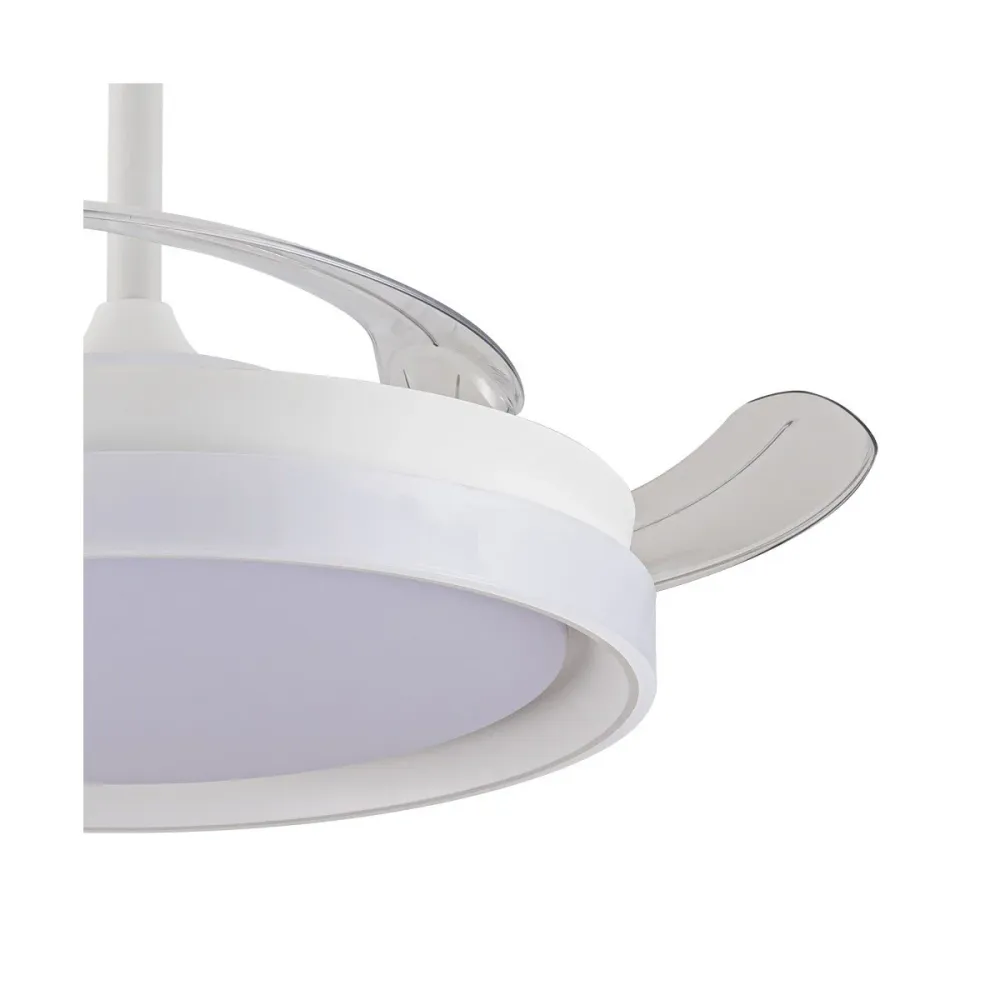 CristalRecord plafondventilator Brisa - 3 lichts - 106 x 44 cm - wit