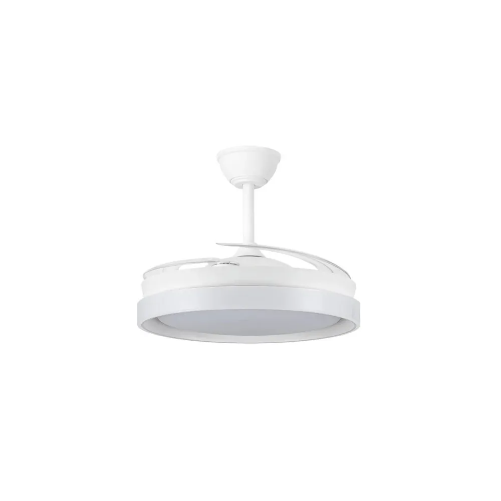 CristalRecord plafondventilator Brisa - 3 lichts - 106 x 44 cm - wit