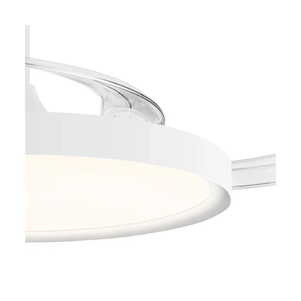CristalRecord plafondventilator Polaris - 1 lichts - 106 x 42 cm - wit