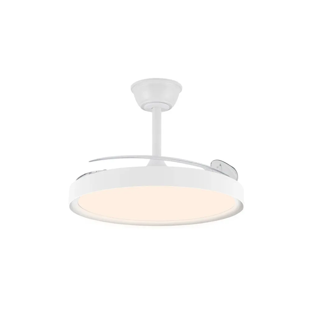CristalRecord plafondventilator Polaris - 1 lichts - 106 x 42 cm - wit