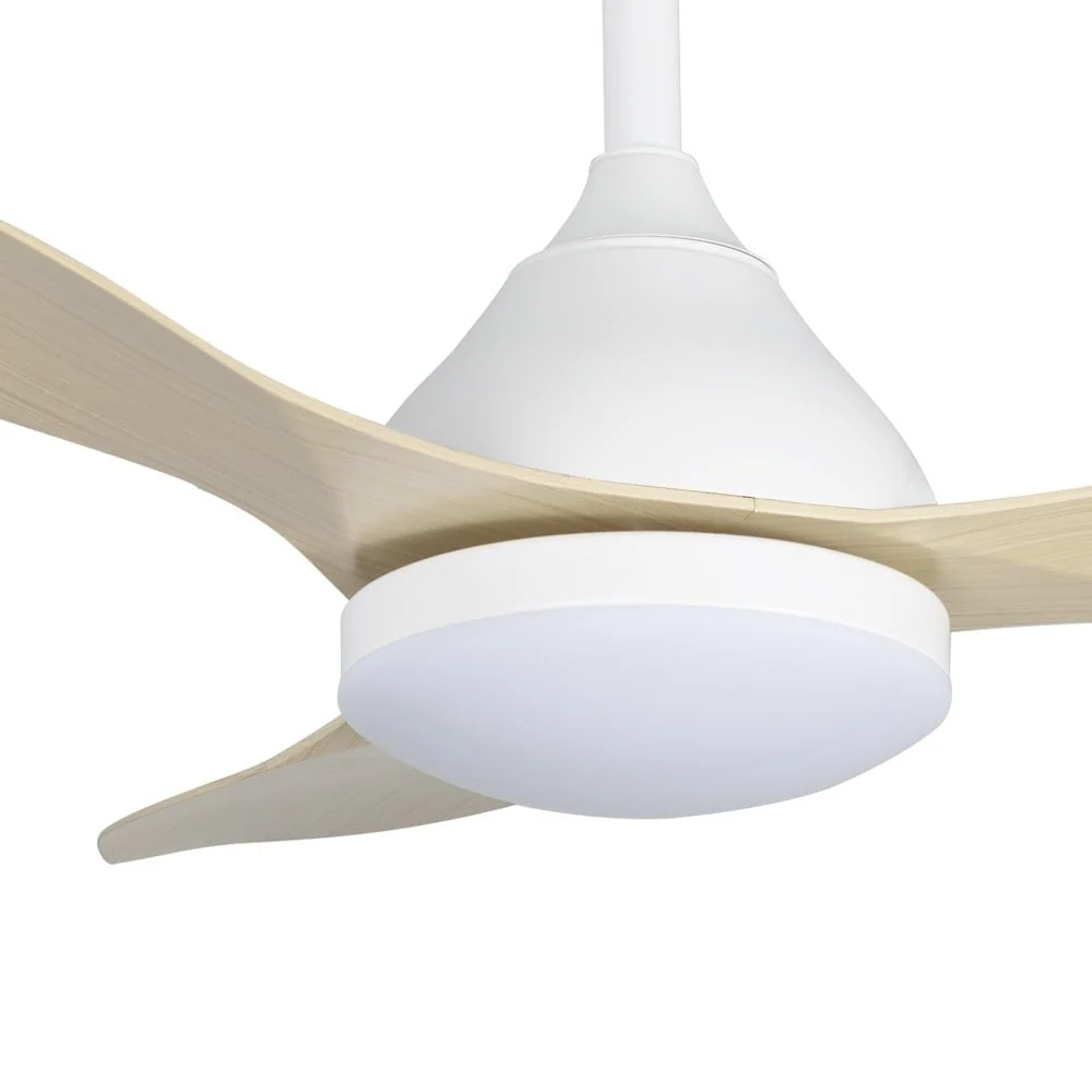 CristalRecord plafondventilator Stel - 1 lichts - 120 x 44 cm - wit hout