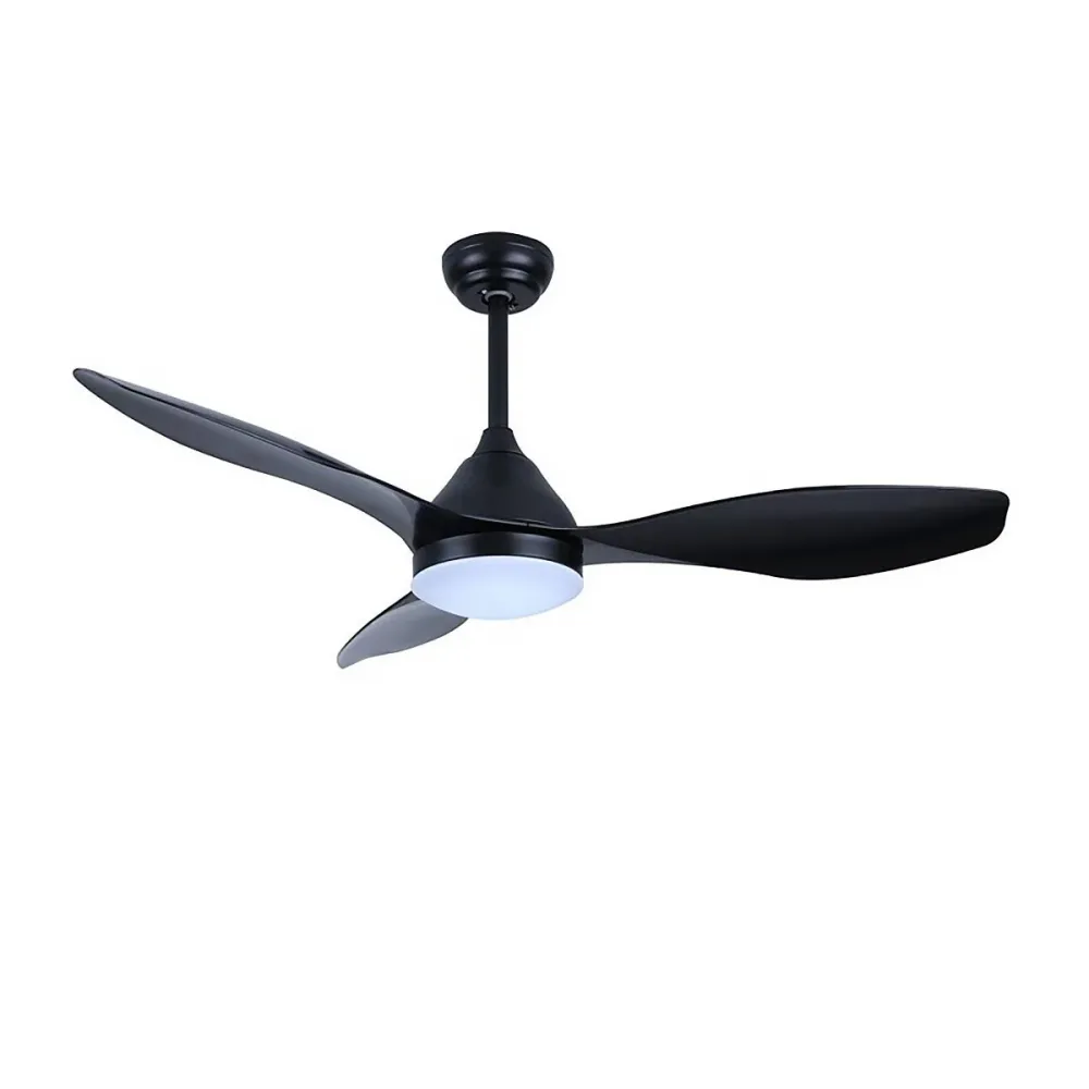 CristalRecord plafondventilator Stel - 1 lichts - 120 x 44 cm - zwart