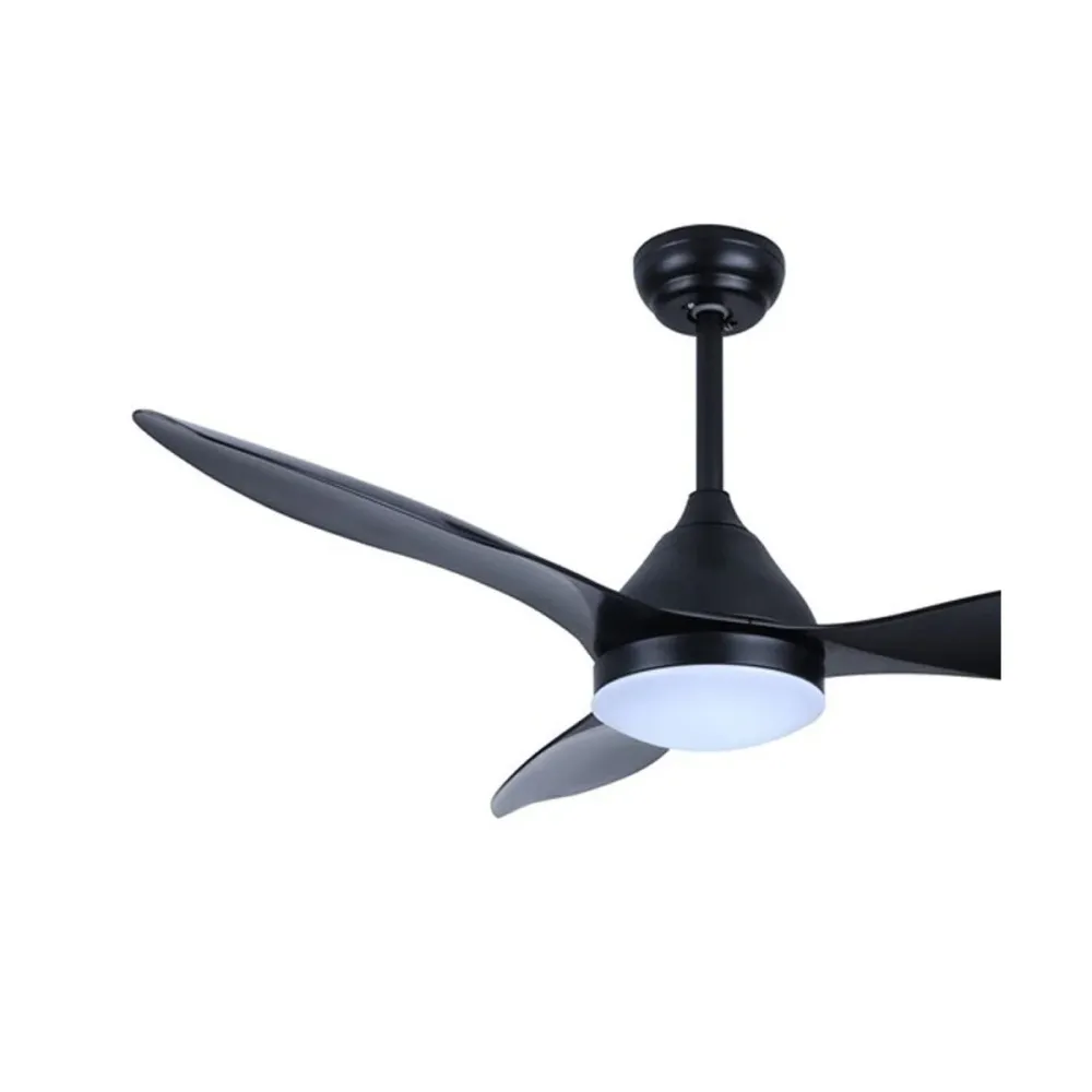 CristalRecord plafondventilator Stel - 1 lichts - 120 x 44 cm - zwart