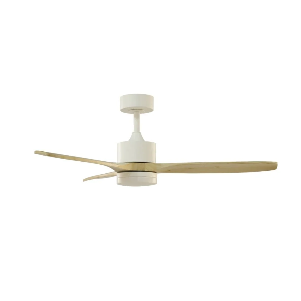 CristalRecord plafondventilator Terre - 1 lichts - 106.6 x 44.9 cm - wit bruin