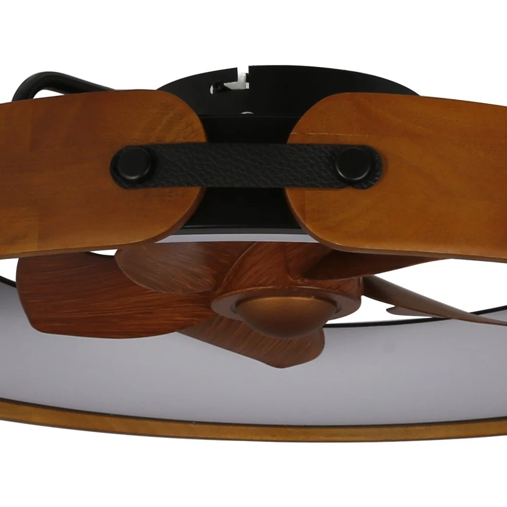 CristalRecord plafondventilator Tivoli - 1 lichts - 50 x 18 cm - zwart bruin