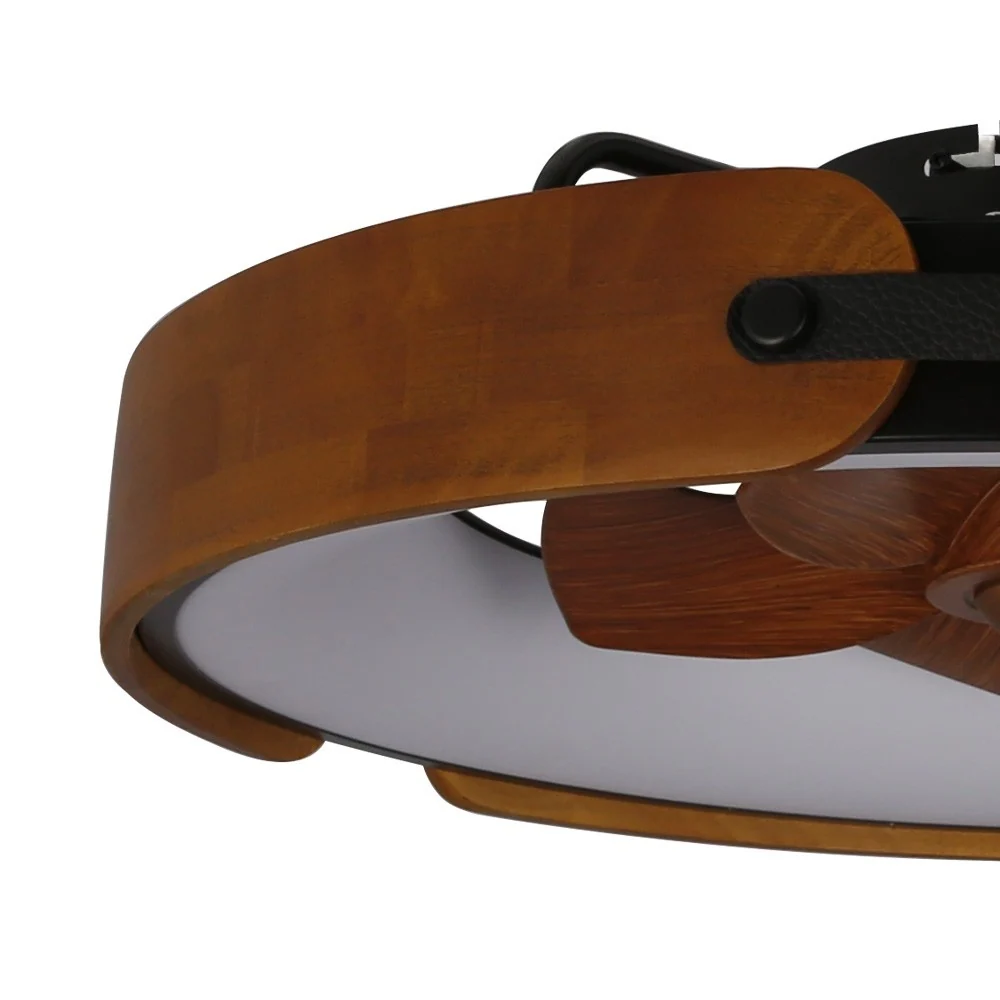 CristalRecord plafondventilator Tivoli - 1 lichts - 50 x 18 cm - zwart bruin