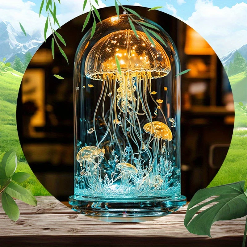 CrystalJelly Lamp 20 x 20 cm - Uniek Ontwerp - Artistieke Tafellamp