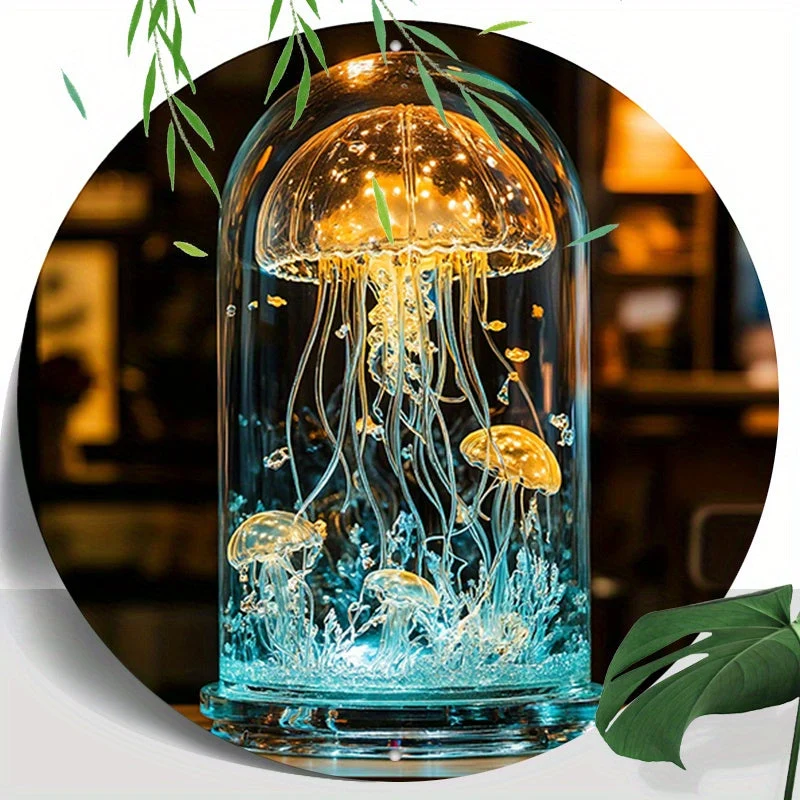 CrystalJelly Lamp 20 x 20 cm - Uniek Ontwerp - Artistieke Tafellamp
