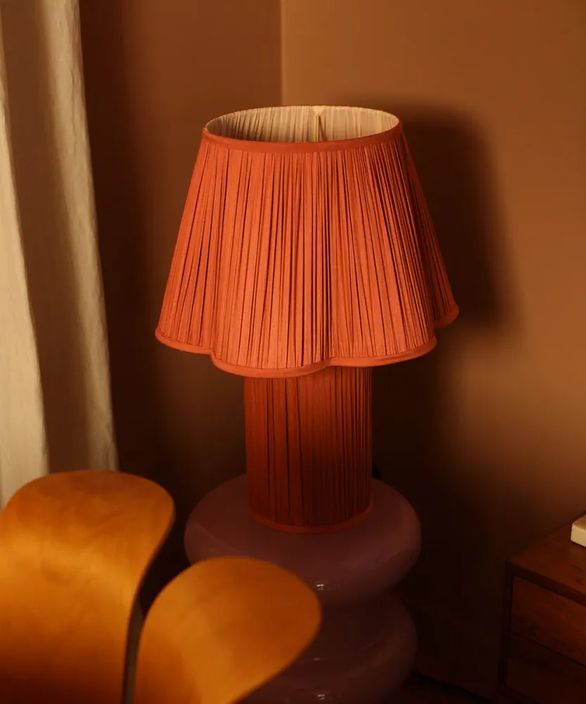 Doing Goods Myra Lamp Brons - Groot 18 x 40 x 57 cm - Zijde/ Viscose
