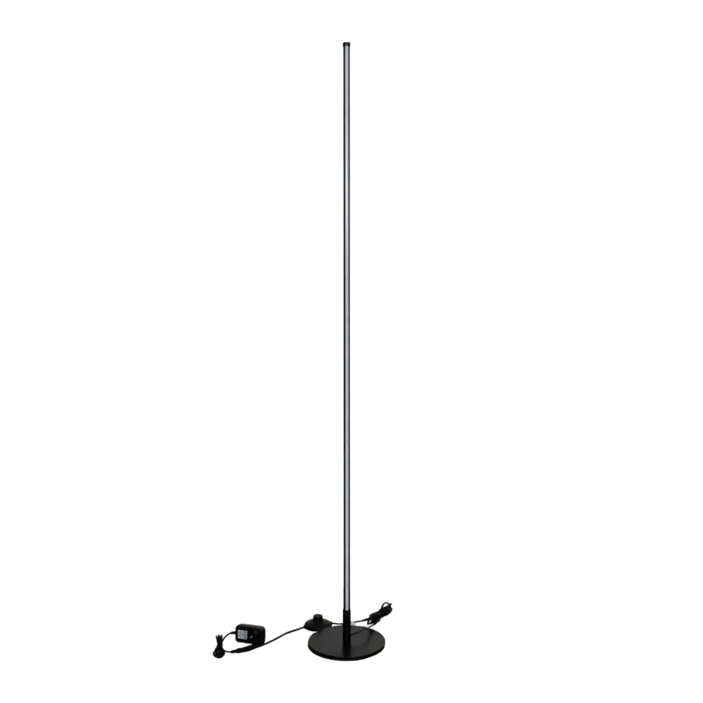 Realight RGB LED Vloerlamp 146cm dimbaar Inclusief Afstandsbediening Zwart Eastline International B.V.