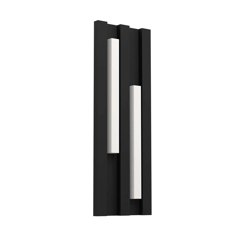 ARBOTANTE BASE RECTANGULAR NEGRA CON PERFILES LED IP55 FANDINA EGLO