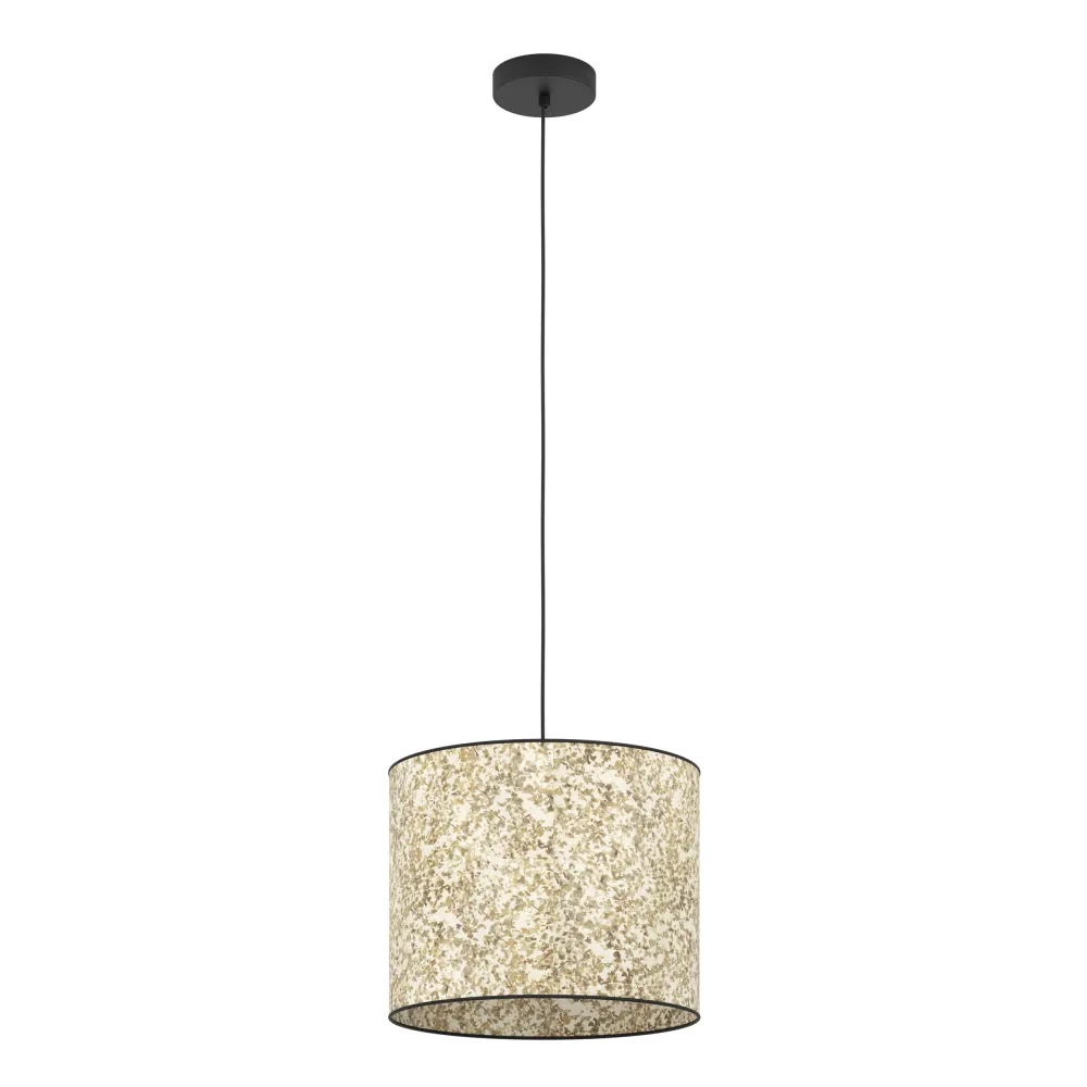 EGLO hanglamp Butterburn - e27 - ø 36 cm - zwart/wit/groen