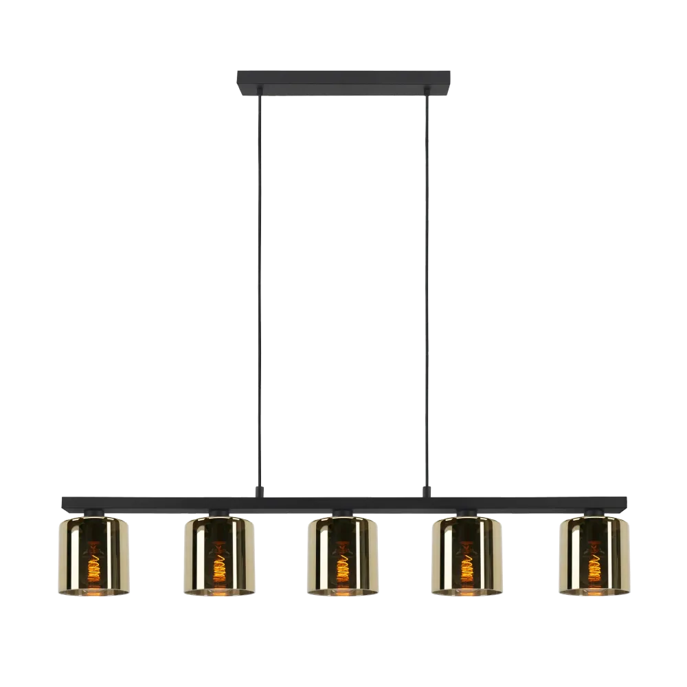 EGLO hanglamp Cadley - e27 - 121 cm - goudkleurig glas