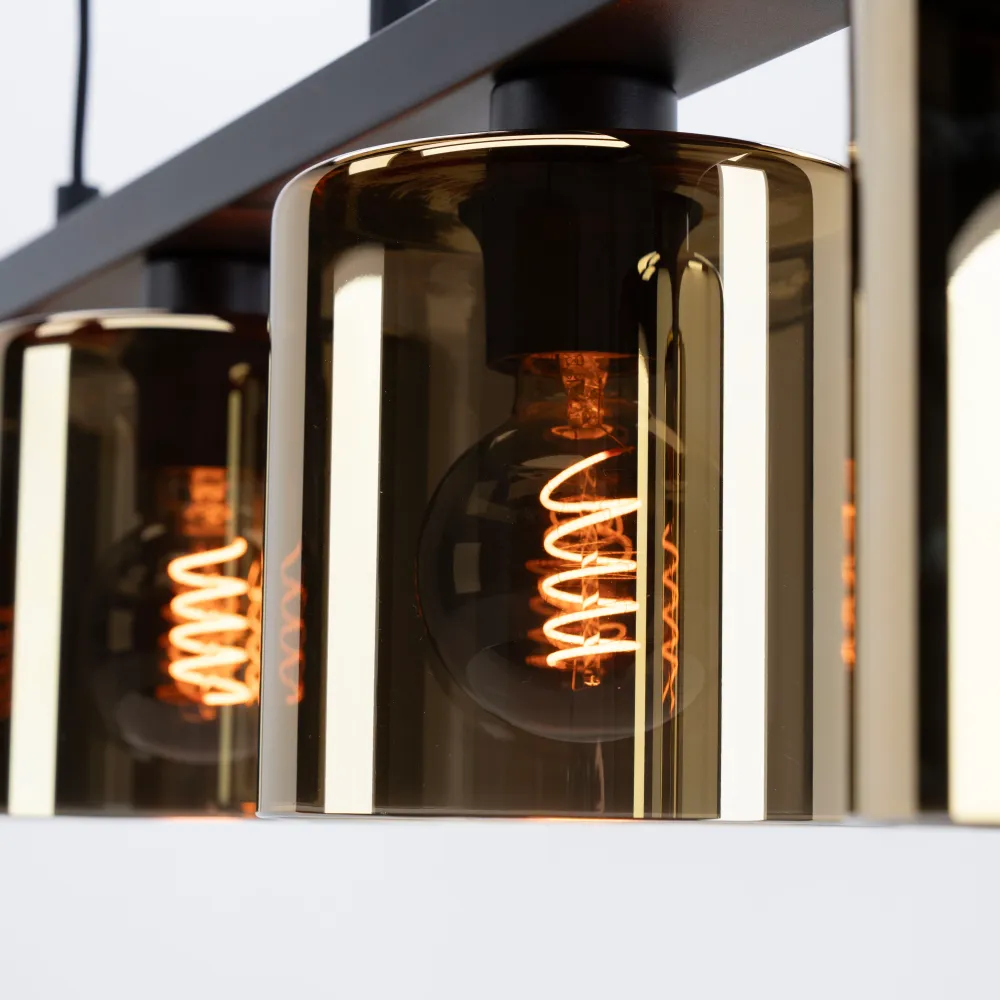 EGLO hanglamp Cadley - e27 - 121 cm - goudkleurig glas