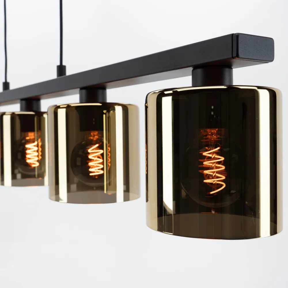 EGLO hanglamp Cadley - e27 - 121 cm - goudkleurig glas