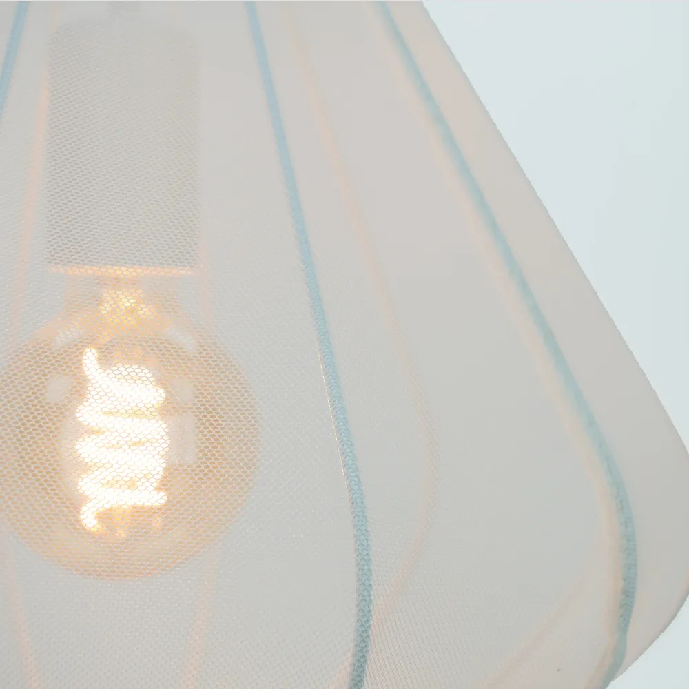 EGLO hanglamp Dolwen - e27 - ø 33,5 cm - wit - textiel