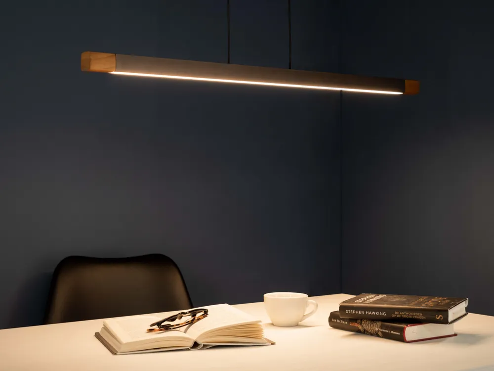 EGLO hanglamp Lisciana - led - 87,5 cm - grijs/bruin/wit - dimbaar
