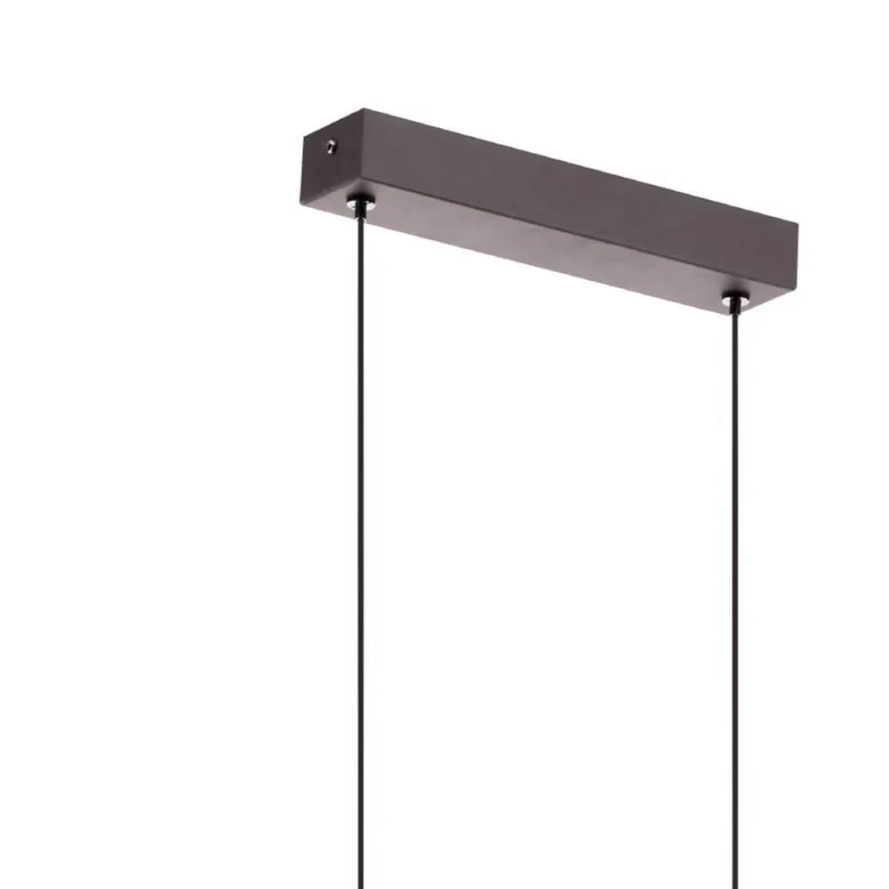 EGLO hanglamp Lisciana - led - 87,5 cm - grijs/bruin/wit - dimbaar