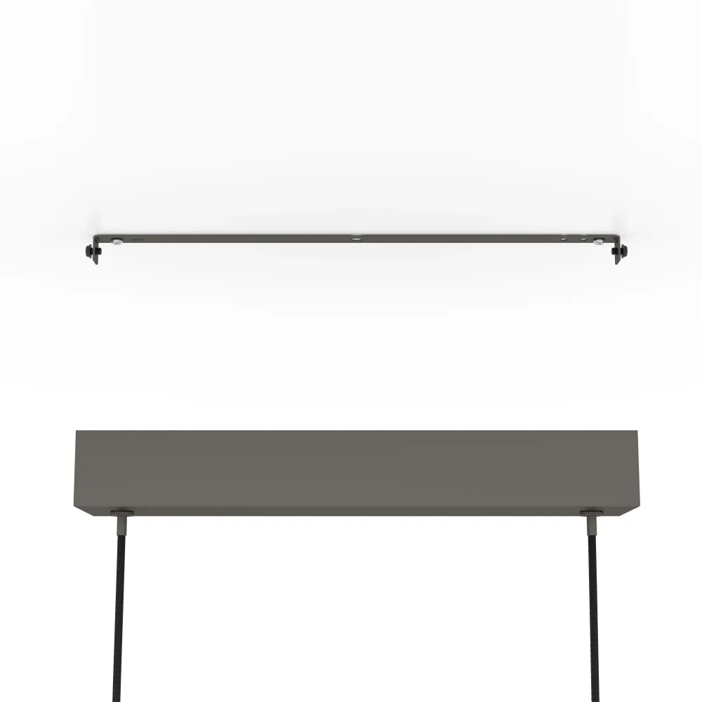 EGLO hanglamp Lisciana - led - 87,5 cm - grijs/bruin/wit - dimbaar