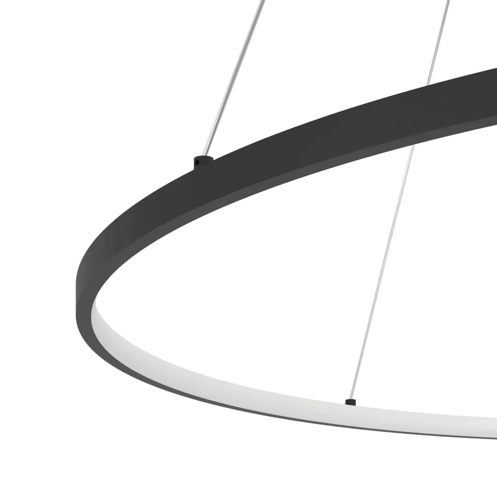 EGLO hanglamp Parruta - led - zwart/wit