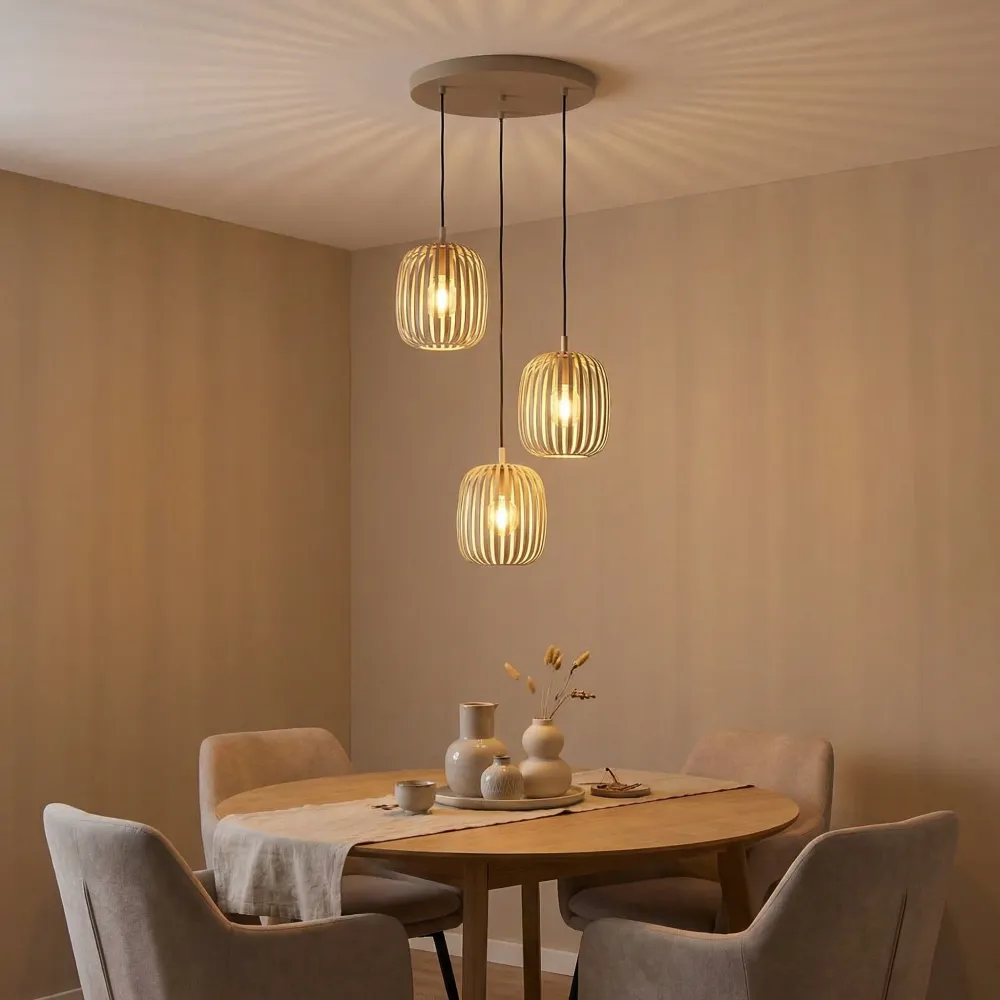 EGLO hanglamp Romazzina - e27 - zandkleur