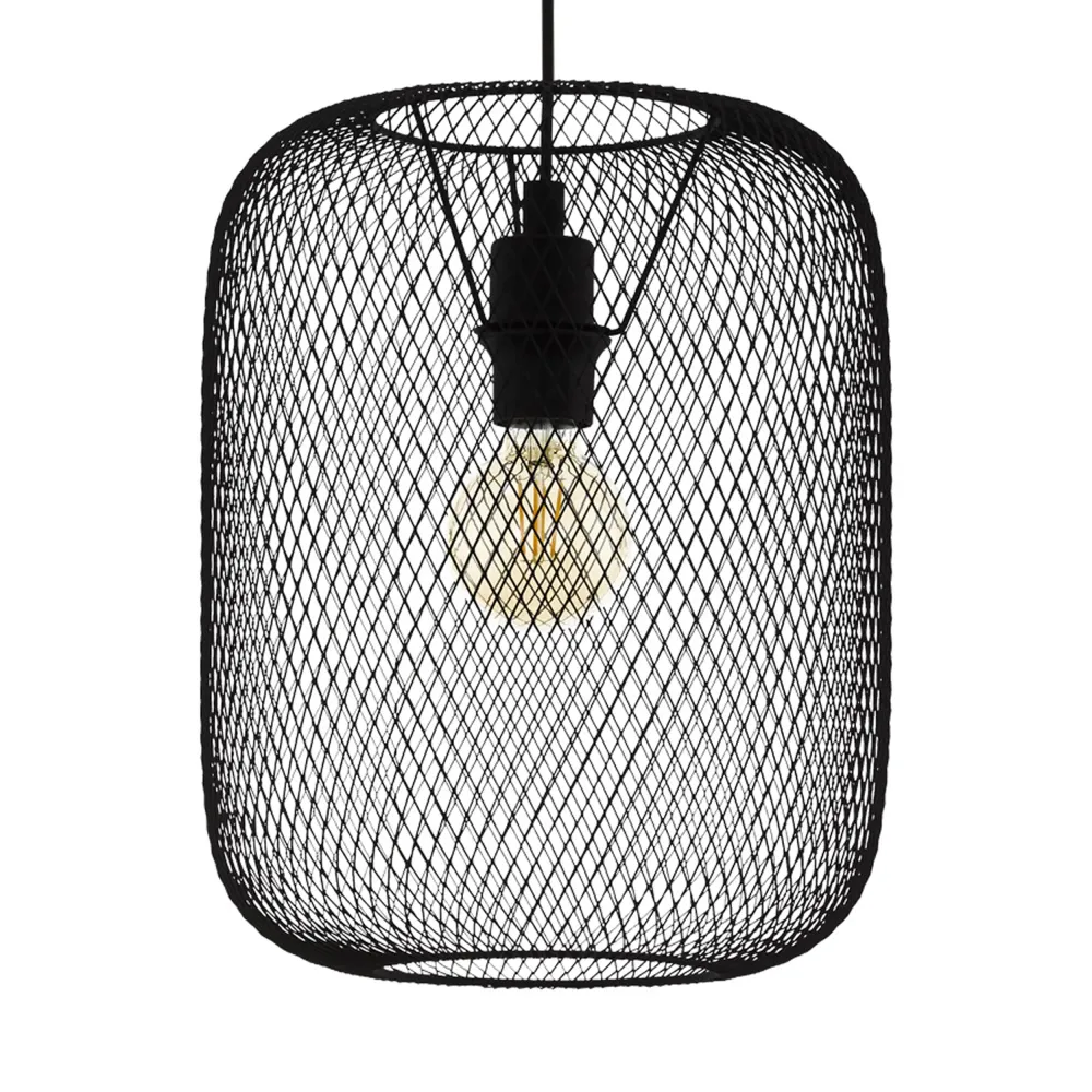 EGLO hanglamp Wrington - e27 - ø 30 cm - zwart