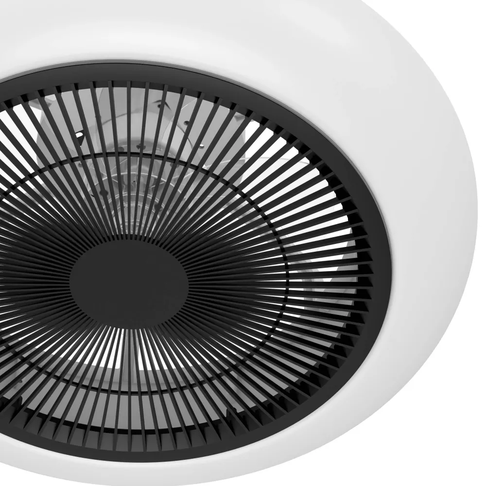 EGLO plafondventilator Sangineto - led - ø 45,5 cm - wit, zwart