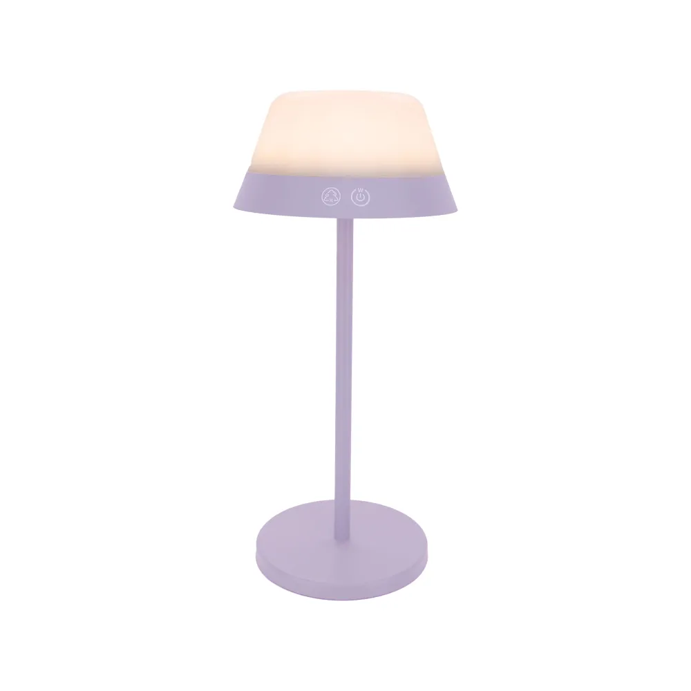 EGLO tafellamp Meggiano - draadloos - 32 cm - lila/wit