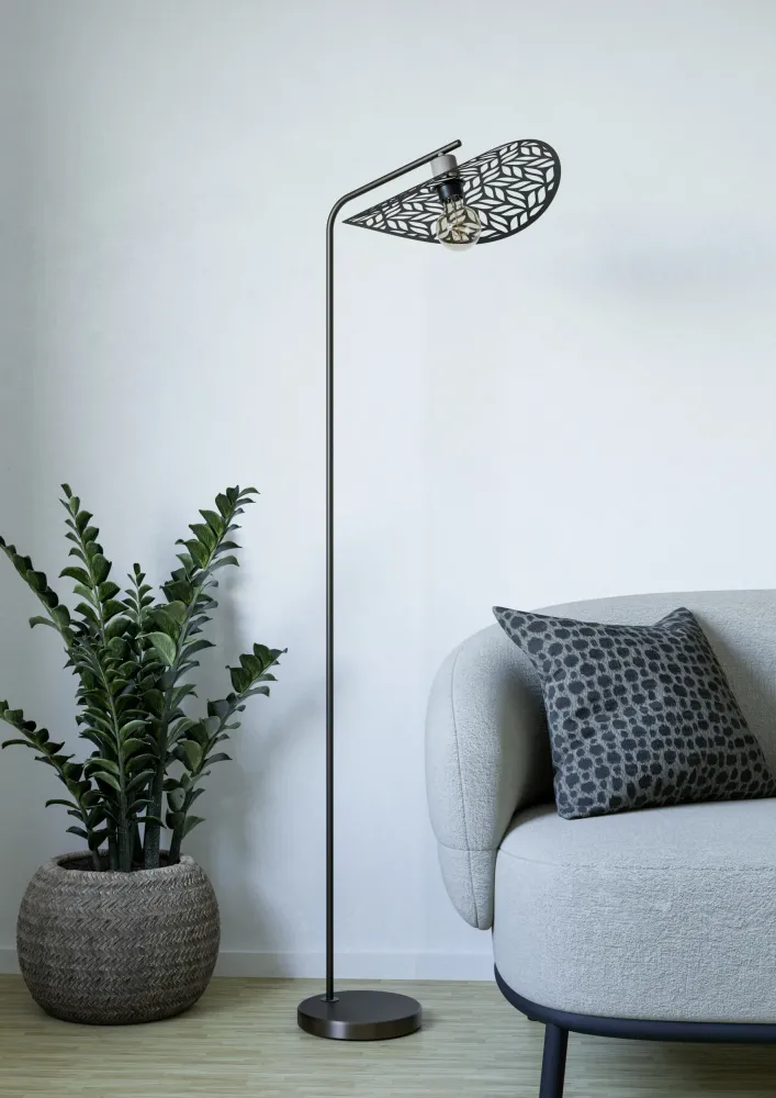 EGLO vloerlamp Swaby - 159.5 cm - brons