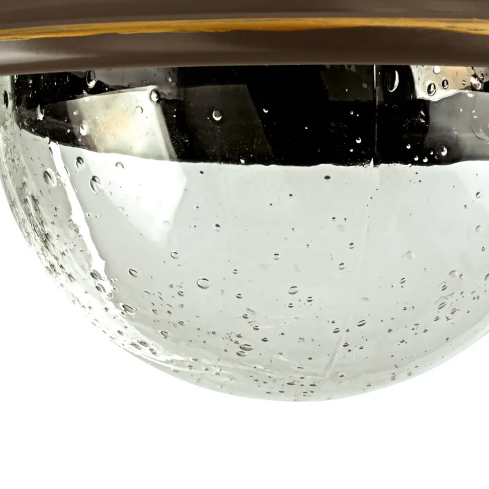 EGLO wandlamp buiten Albacete - e27 - 26,5 cm - bruin/koper