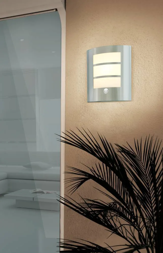 EGLO wandlamp buiten City - e27 - 23.5 cm - rvs