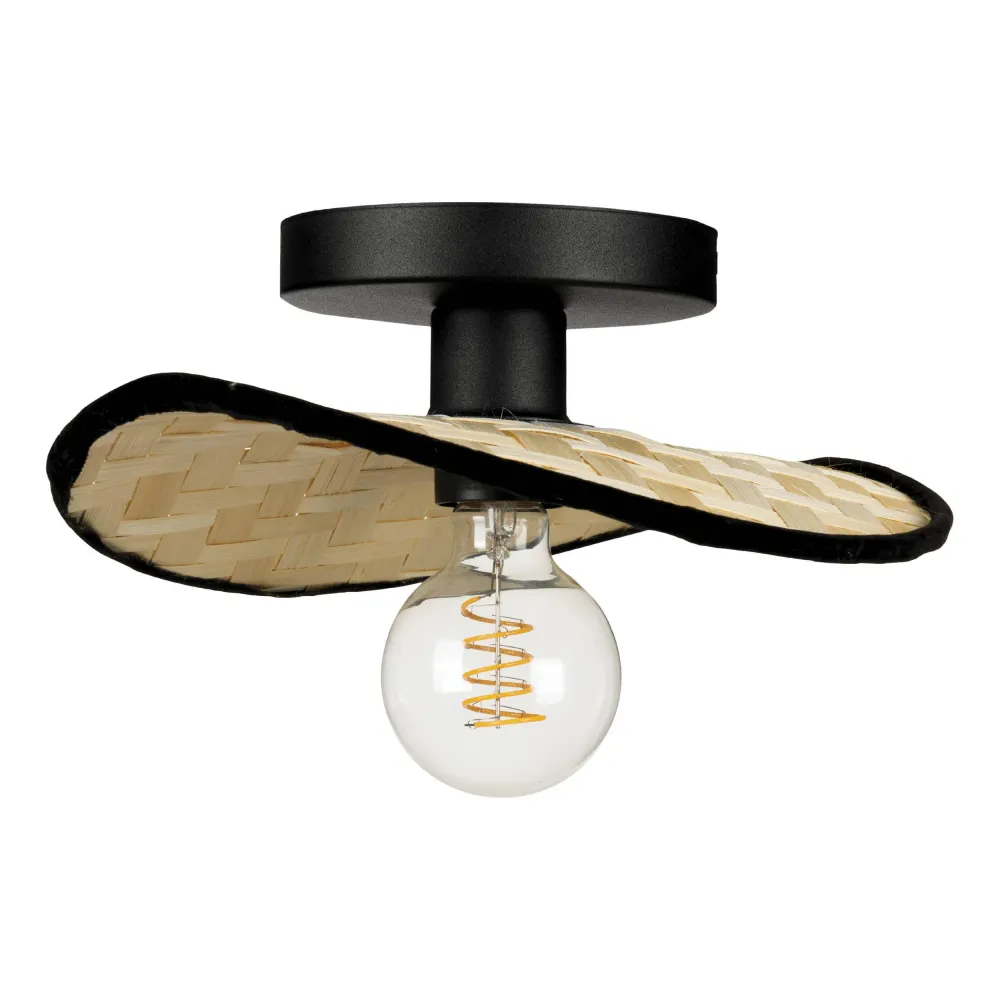 EGLO wandlamp Marywell - e27 - hout - zwart/bruin
