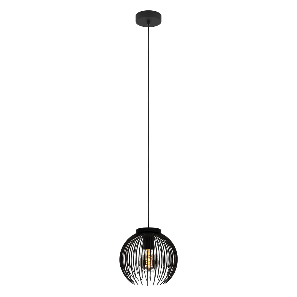EGLO hanglamp Venezuela- - E27 - Ø 23,5 cm - Zwart