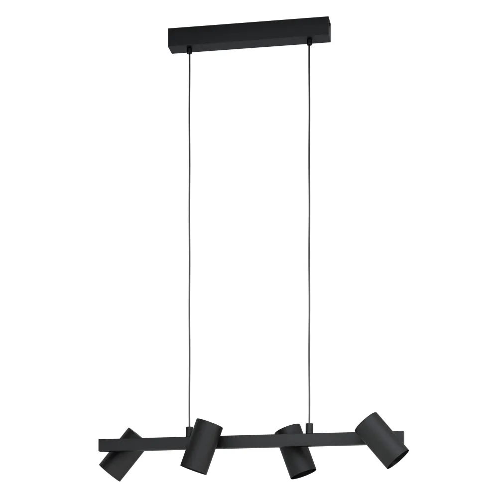 EGLO hanglamp Gatuela 1 - e14 - 76 cm - zwart