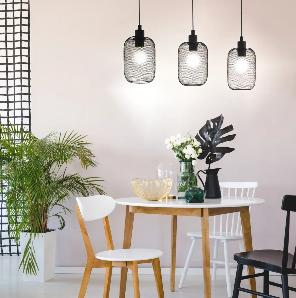 EGLO hanglamp Wrington - e27 - 740 cm - zwart
