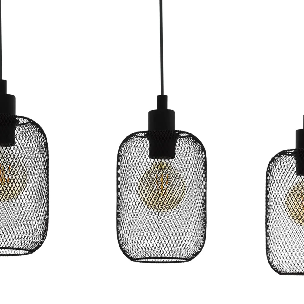 EGLO hanglamp Wrington - e27 - 740 cm - zwart